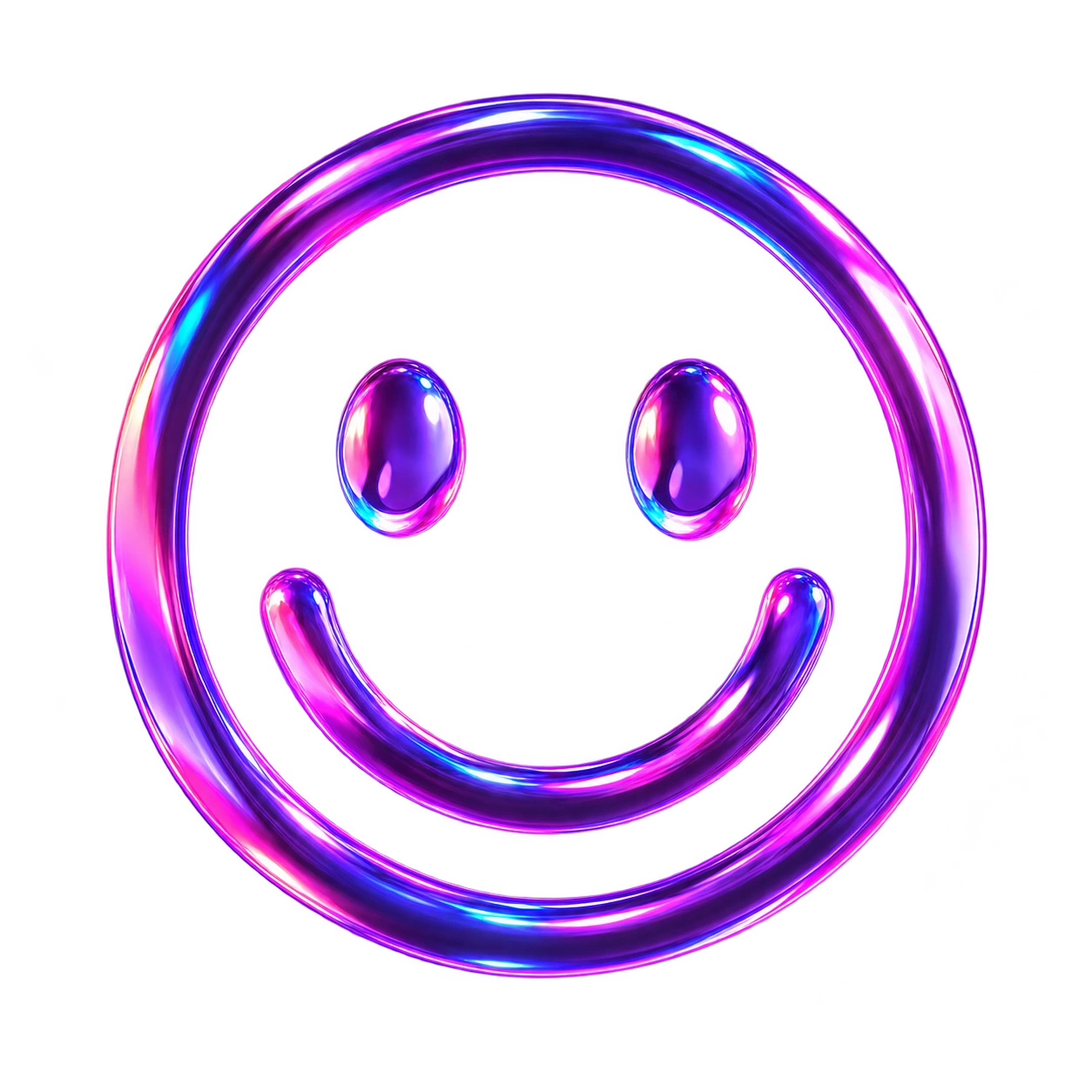 Elemento decorativo em formato de smile